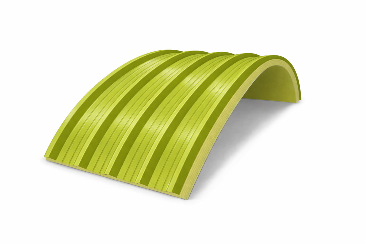 Арочные сэндвич-панели из пенополиуретана